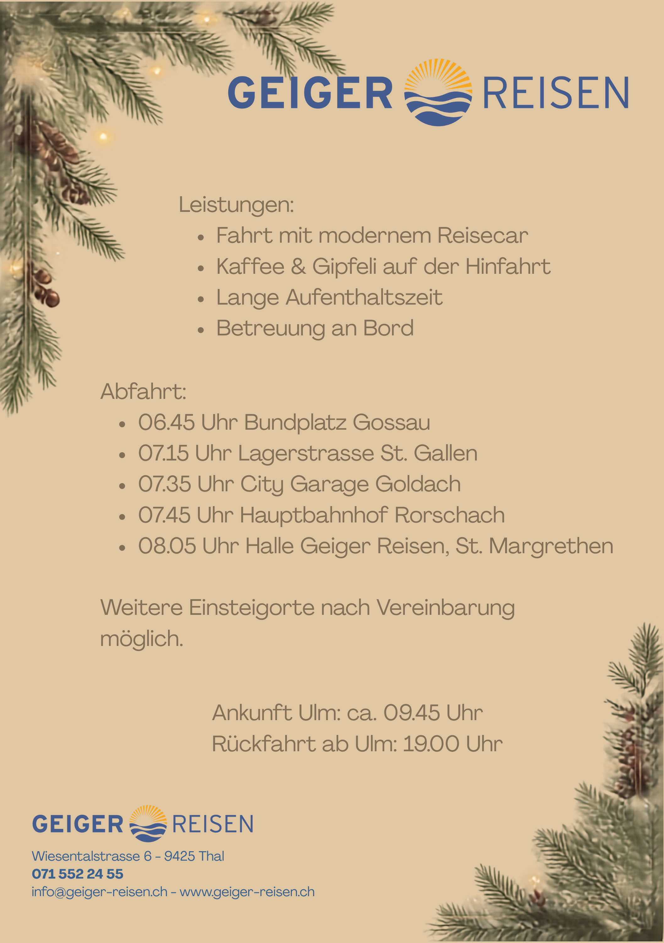 Weihnachtsmarkt Ulm 2026 Rückseite